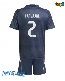 Real Madrid Daniel Carvajal #2 Echipament de Fotbal Replică 2025-26 Copii Deplasare (+ Șorturi)
